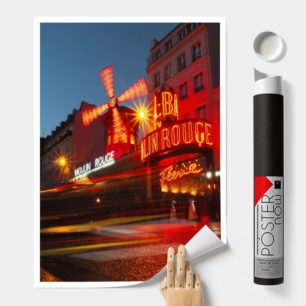 Постер "The red Paris" на Monochrome Hub Gallery от Флор Декор