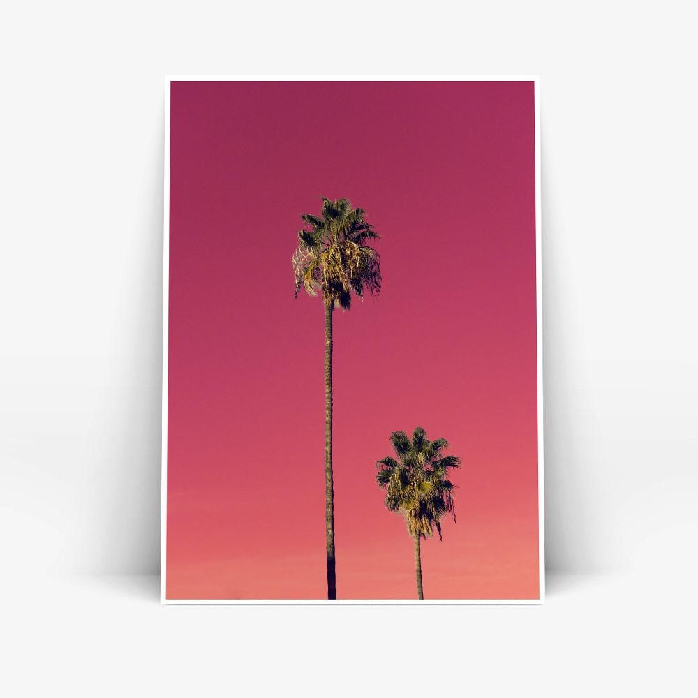 Постер "Red palms-I" на Monochrome Hub Gallery от Флор Декор