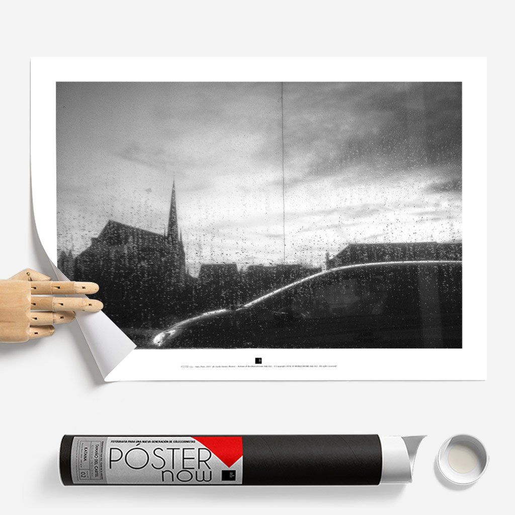 Постер "Rain, Paris-I" на Monochrome Hub Gallery от Флор Декор