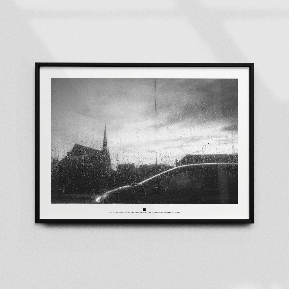 Постер "Rain, Paris-I" на Monochrome Hub Gallery от Флор Декор