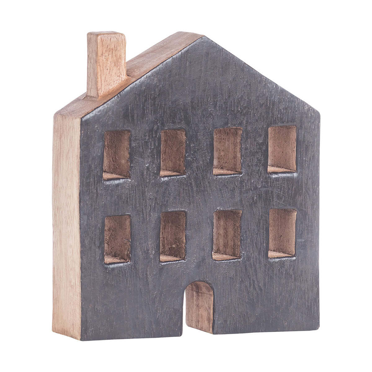 Декоративна дрвена фигура HOUSE 01H-6265 - црн