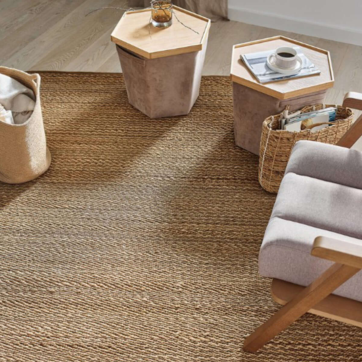 Ќилим 170 X 240 JUTE 586/1 - природен