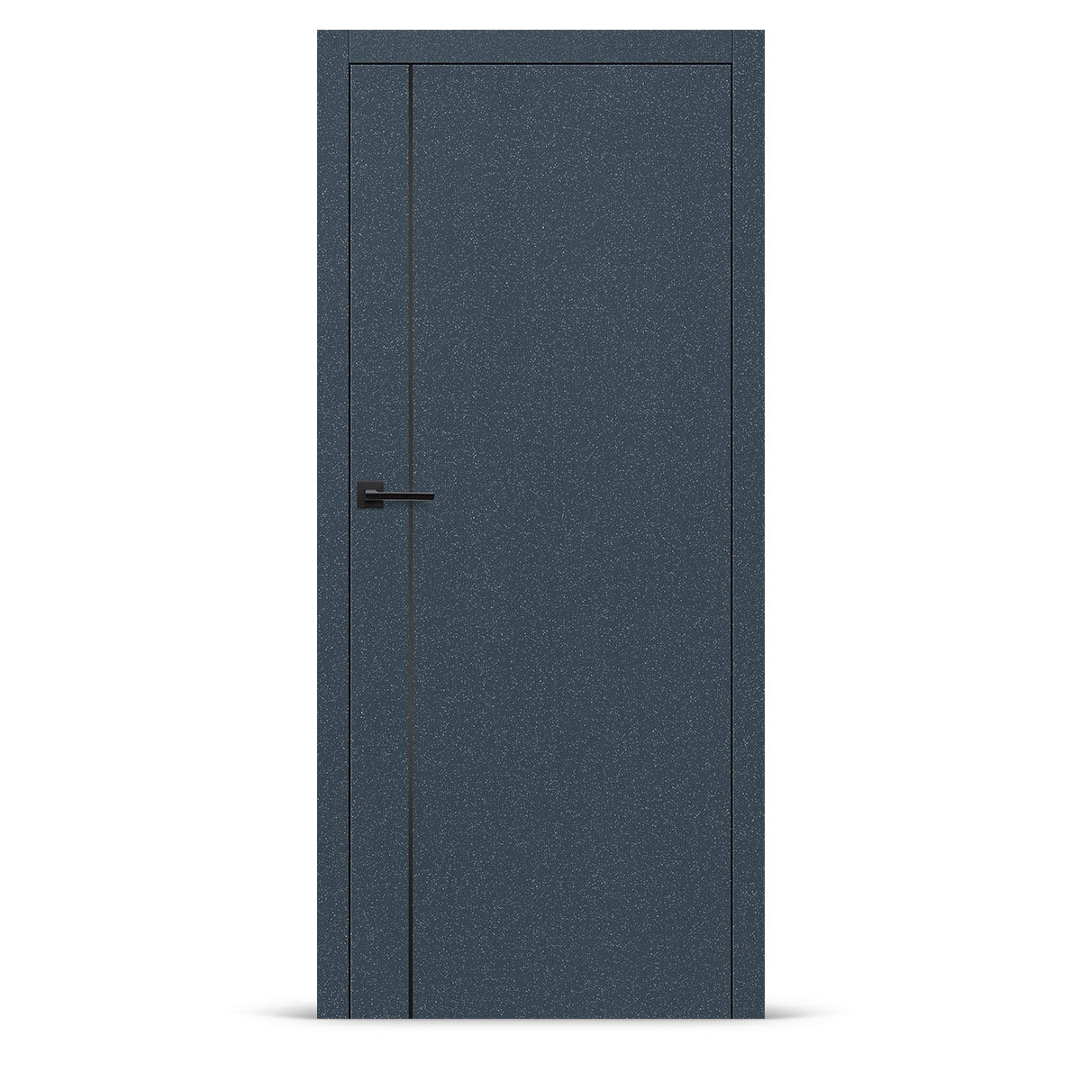 Фурнирана интериорна врата интарзија LUX 112 - црна