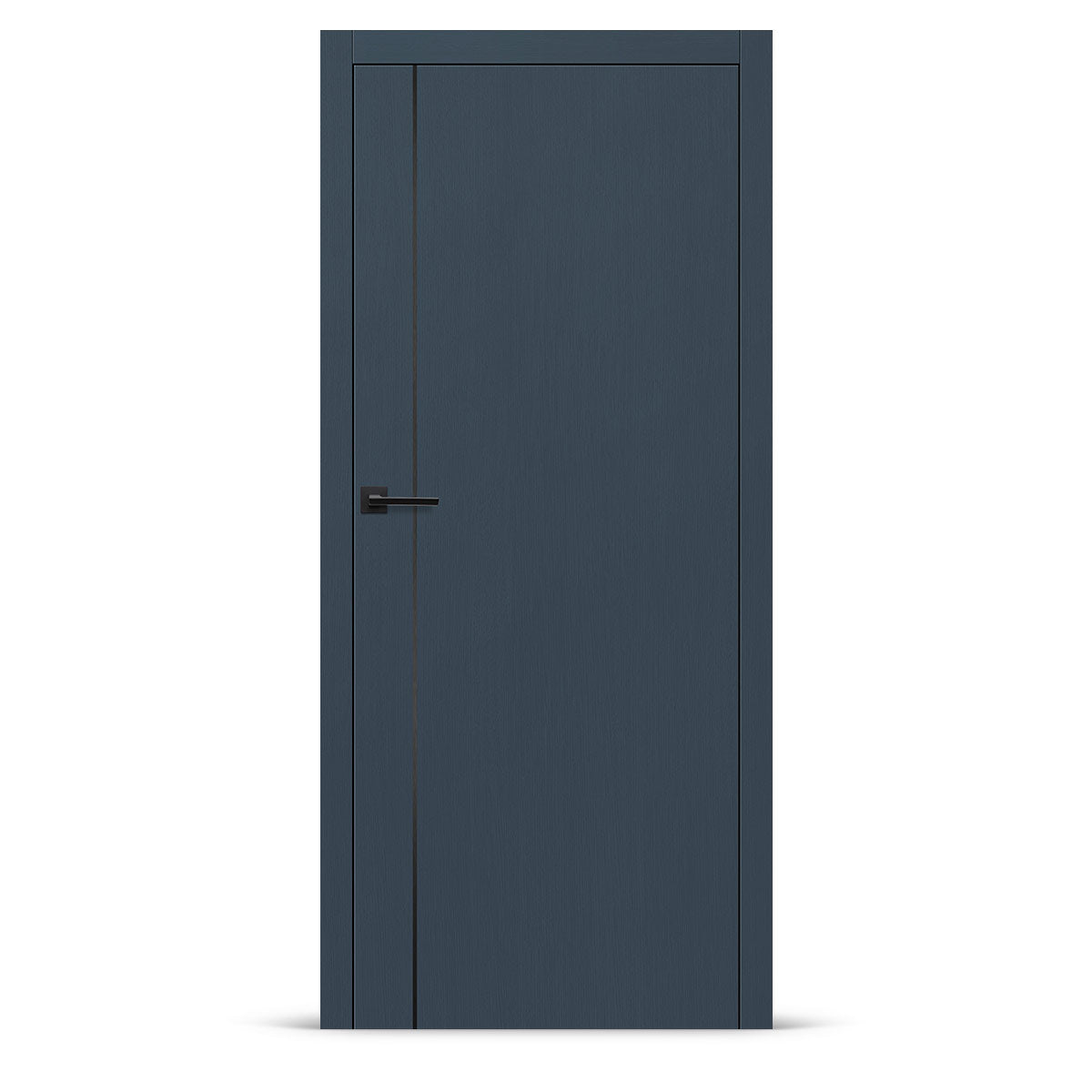 Фурнирана интериорна врата интарзија LUX 112 - црна