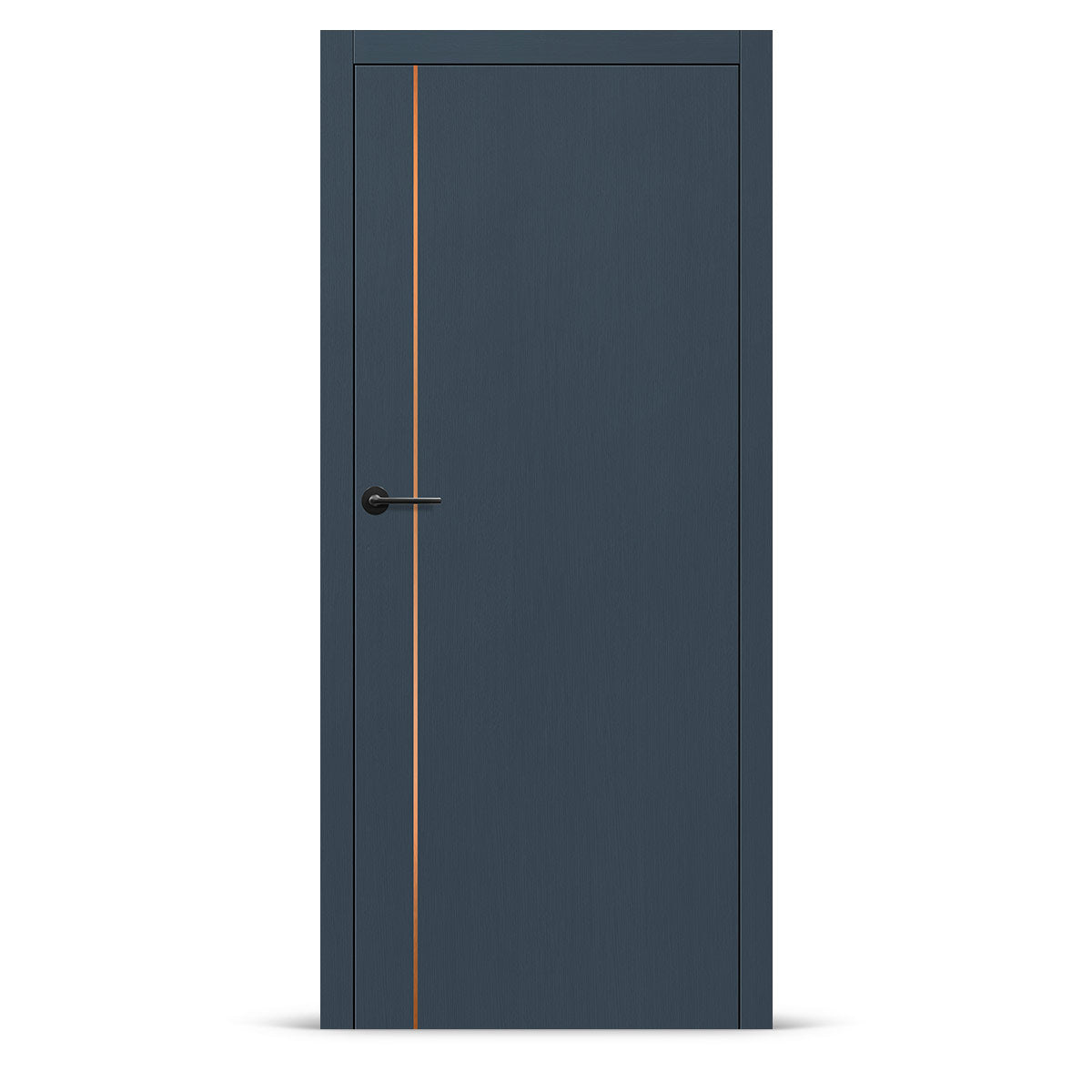 Фурнирана интериорна врата интарзија LUX 112 - четкан бакар
