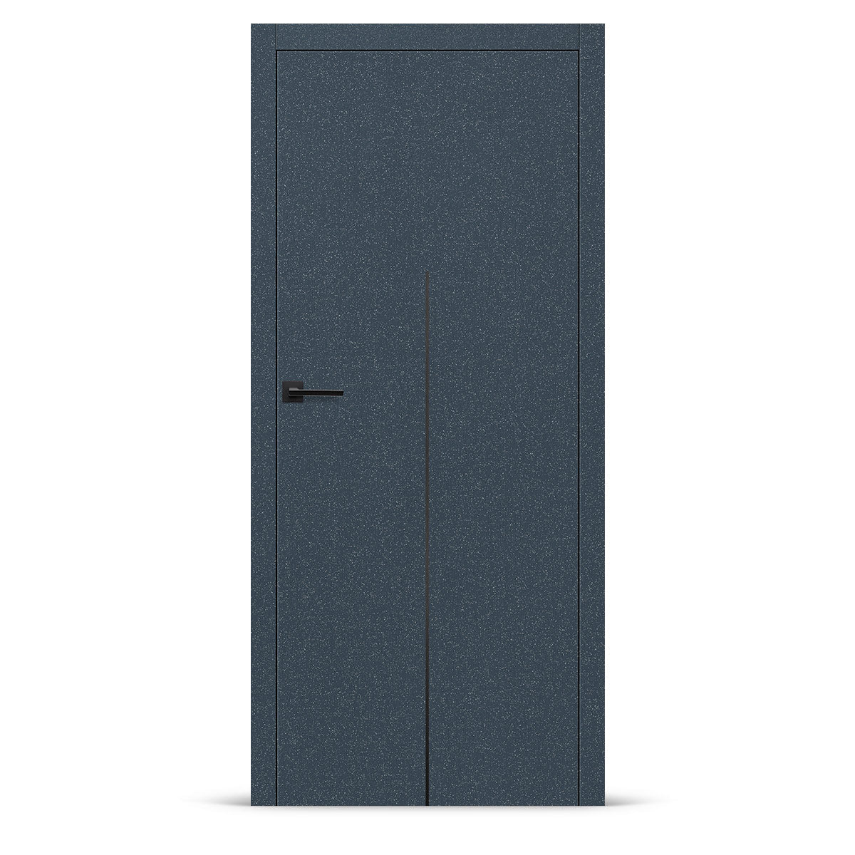 Фурнирана интериорна врата интарзија LUX 113 - црна