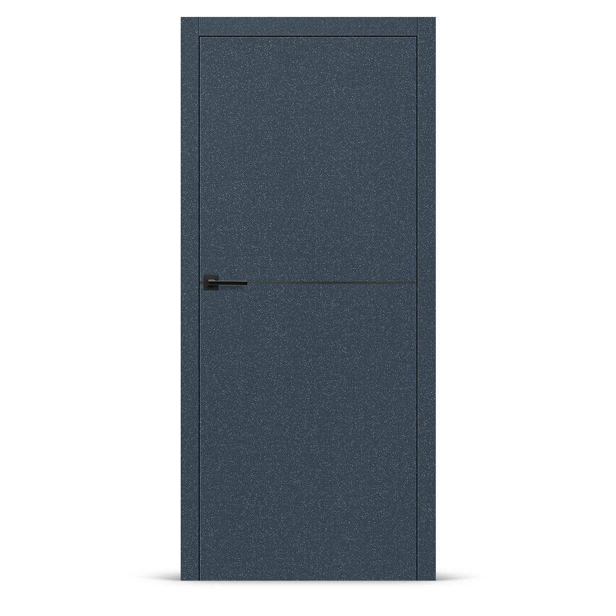 Фурнирана интериорна врата интарзија LUX 114 - црна
