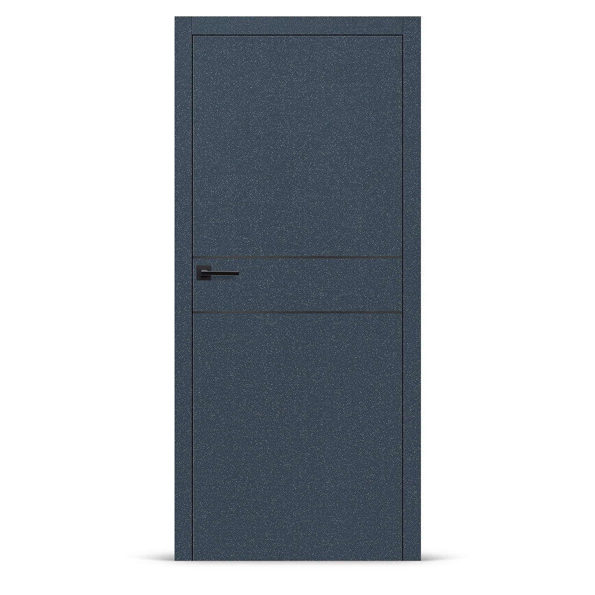 Фурнирана интериорна врата интарзија LUX 116 - црна