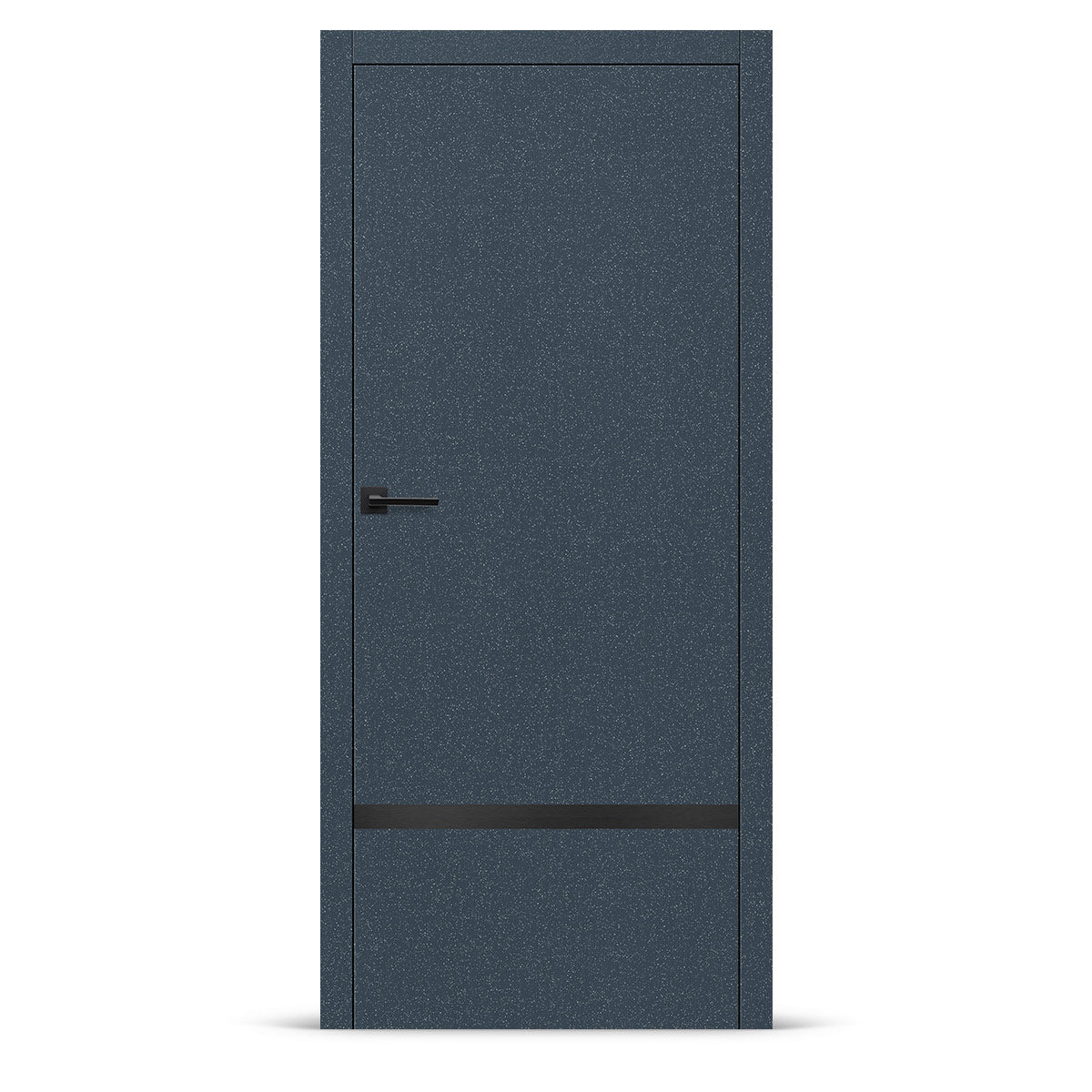 Фурнирана интериорна врата интарзија LUX 117 - црна
