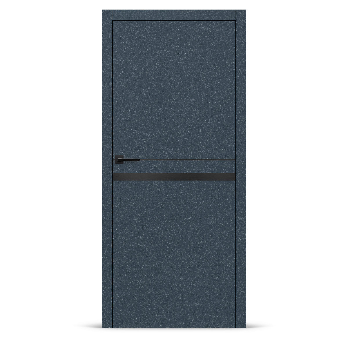 Фурнирана интериорна врата интарзија LUX 119 - црна