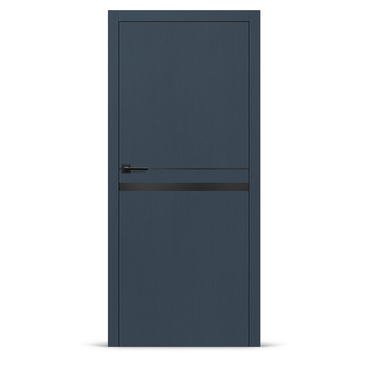 Фурнирана интериорна врата интарзија LUX 119 - црна