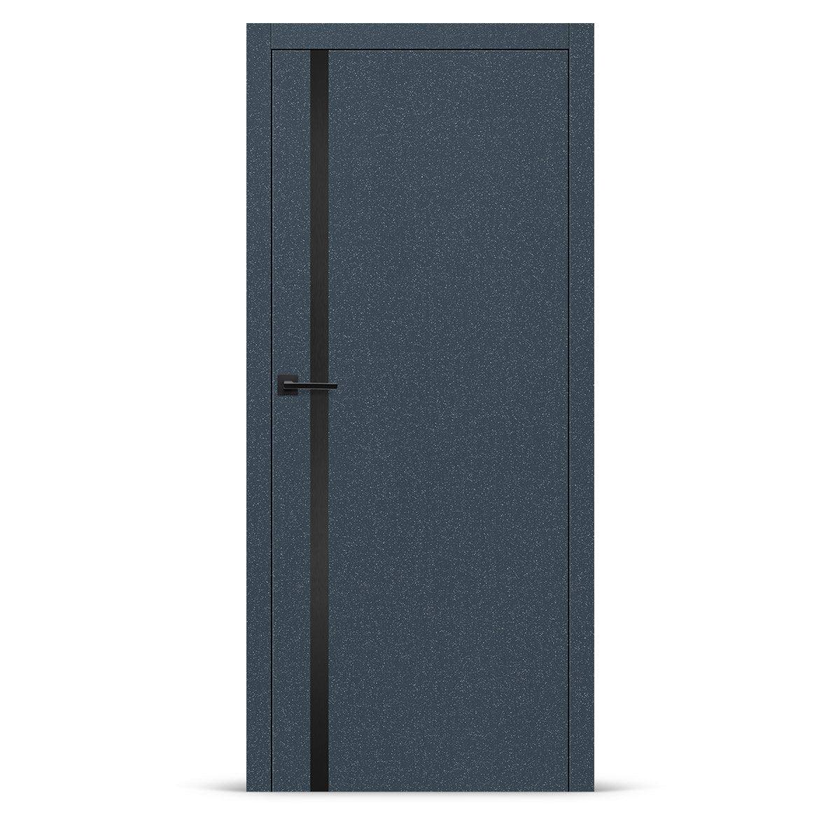 Фурнирана интериорна врата интарзија LUX 120 - црна