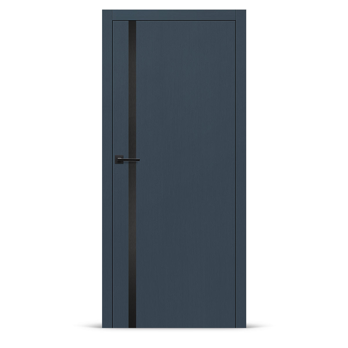 Фурнирана интериорна врата интарзија LUX 120 - црна
