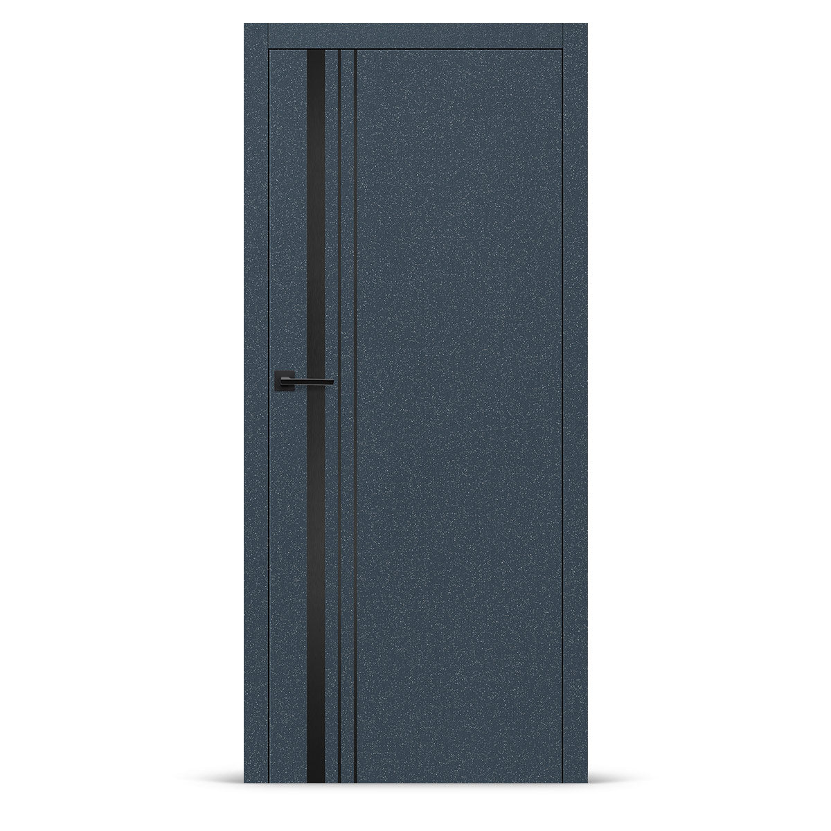Фурнирана интериорна врата интарзија LUX 121 - црна