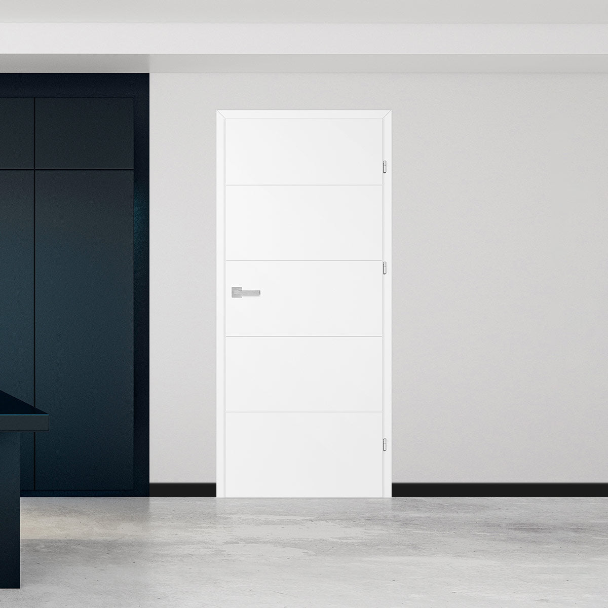 Лакирана врата ERKADO - BALDUR 6, Цвят: UV ЛАК - Титаниево бяло от Флор Декор