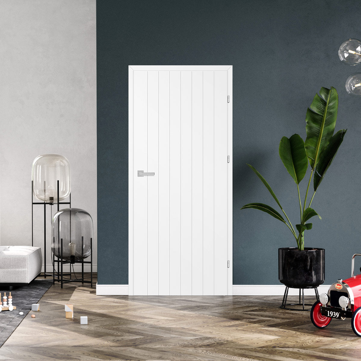 Лакирана врата ERKADO - BALDUR 7, Цвят: UV ЛАК - Титаниево бяло от Флор Декор