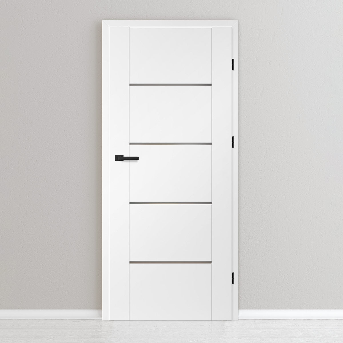 Лакиранa вратa ERKADO - LAURENCJA 1, Цвят: UV ЛАК - Титаниево бяло от Флор Декор