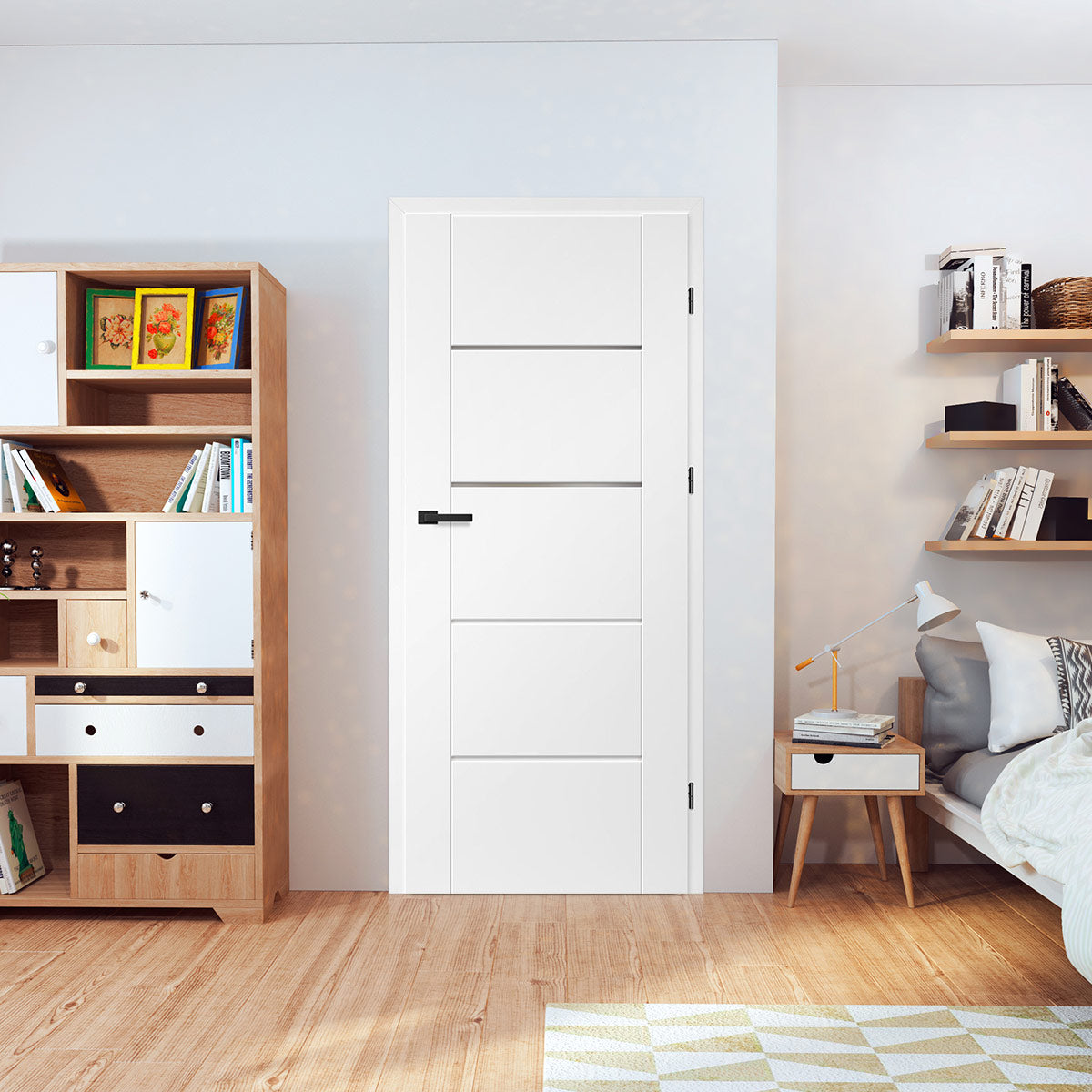 Лакиранa вратa ERKADO - LAURENCJA 2, Цвят: UV ЛАК - Титаниево бяло от Флор Декор