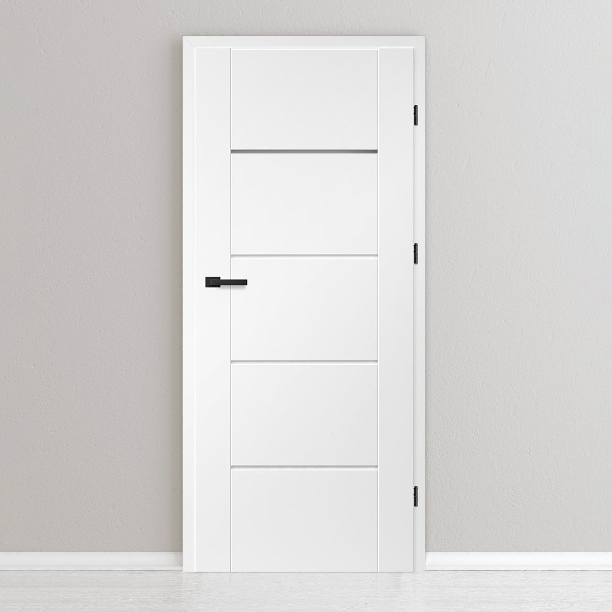 Лакиранa вратa ERKADO - LAURENCJA 3, Цвят: UV ЛАК - Титаниево бяло от Флор Декор