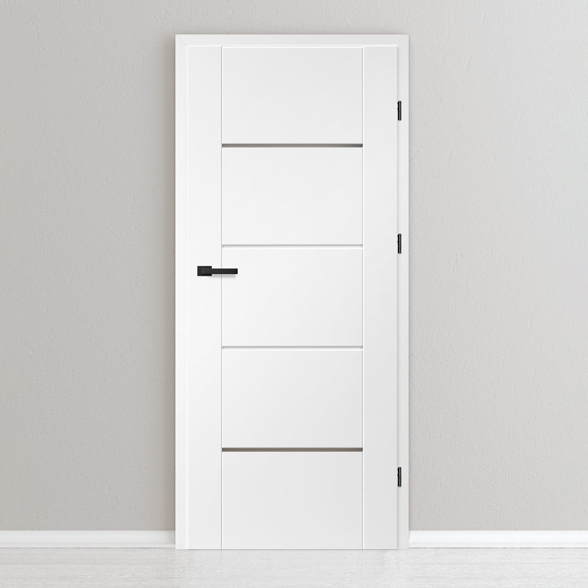 Лакиранa вратa ERKADO - LAURENCJA 4, Цвят: UV ЛАК - Титаниево бяло от Флор Декор