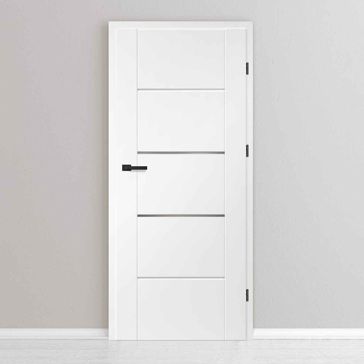 Лакиранa вратa ERKADO - LAURENCJA 5, Цвят: UV ЛАК - Титаниево бяло от Флор Декор