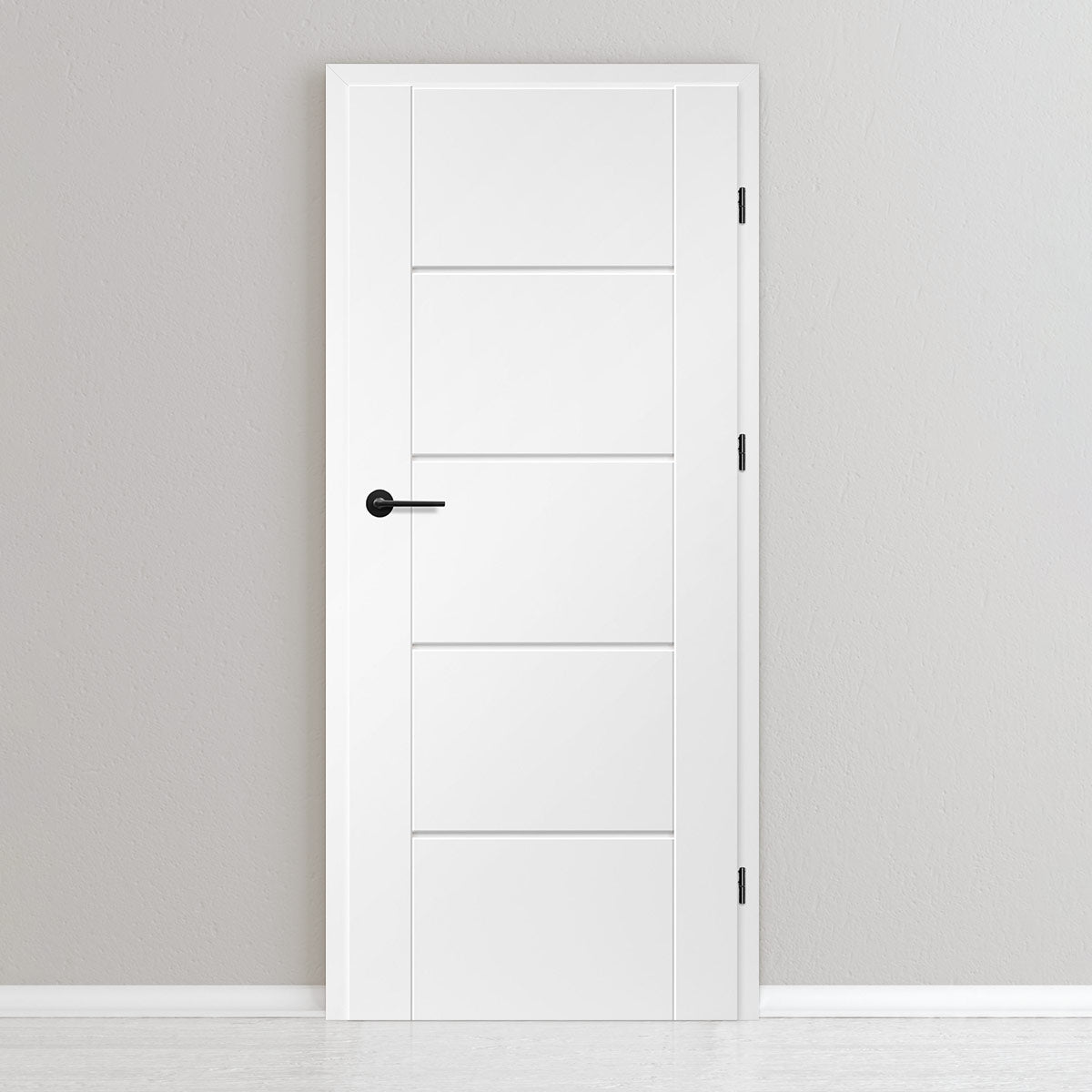 Лакиранa вратa ERKADO - LAURENCJA 6, Цвят: UV ЛАК - Титаниево бяло от Флор Декор