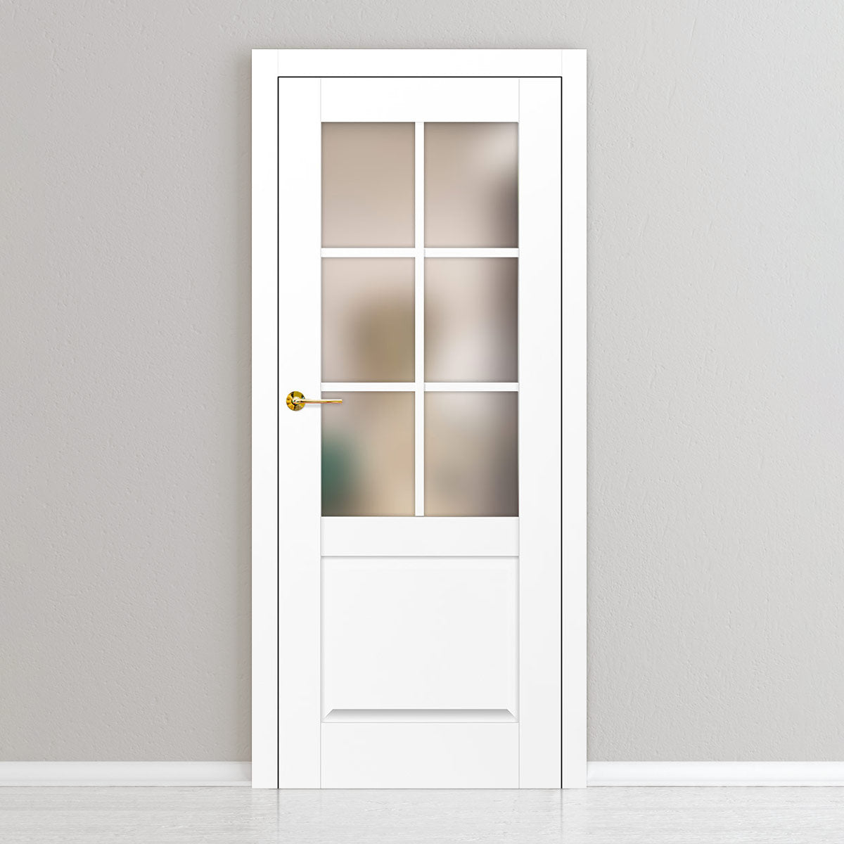 Лакиранa вратa ERKADO - PEONIA 2, Цвят: UV ЛАК - Титаниево бяло от Флор Декор