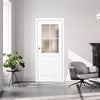Лакиранa вратa ERKADO - PEONIA 5, Цвят: UV ЛАК - Титаниево бяло от Флор Декор