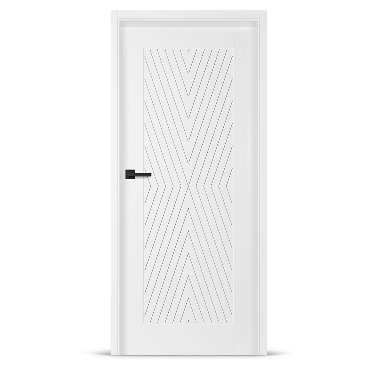 Лакирана врата ERKADO - TURAN 4, Цвят: UV ЛАК - Титаниево бяло от Флор Декор