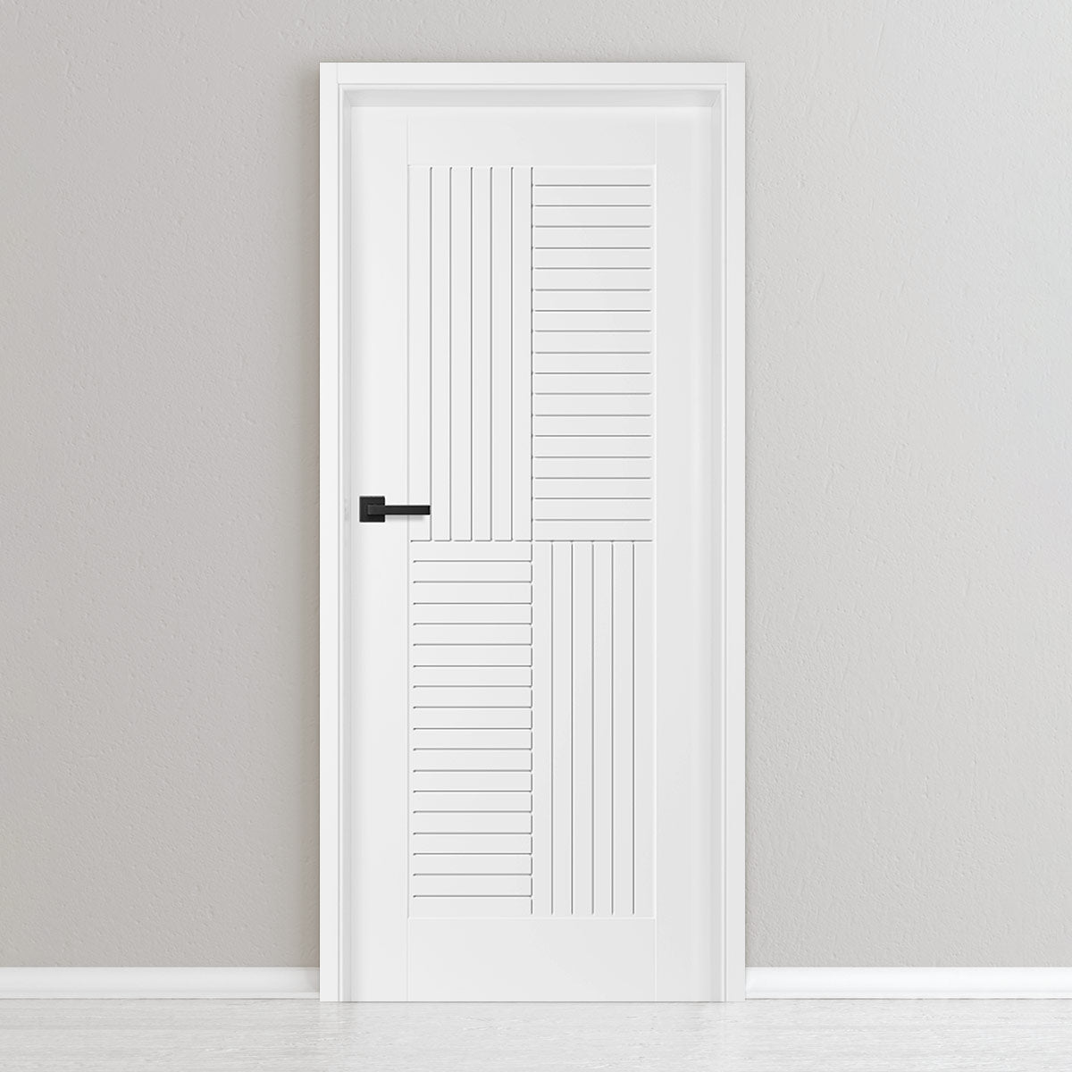 Лакирана врата ERKADO - TURAN 5, Цвят: UV ЛАК - Титаниево бяло от Флор Декор