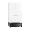 Гардероба 106 x 95 двокрилен со платформа со маса -YOUNG USERS