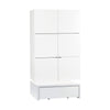 Гардероба 106 x 95 двокрилен со платформа со маса -YOUNG USERS