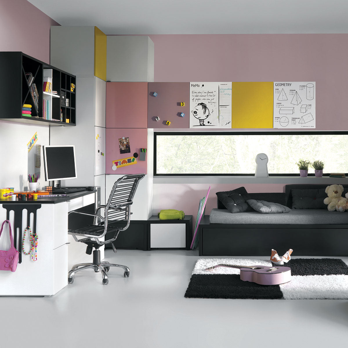 Кревет со платформа и долен кревет - YOUNG USERS