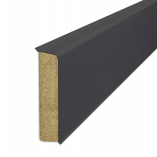 Перваз MDF, CUBU FLEX LIFE CUBU HDF - Черен, 100 мм на Doelken от Флор Декор