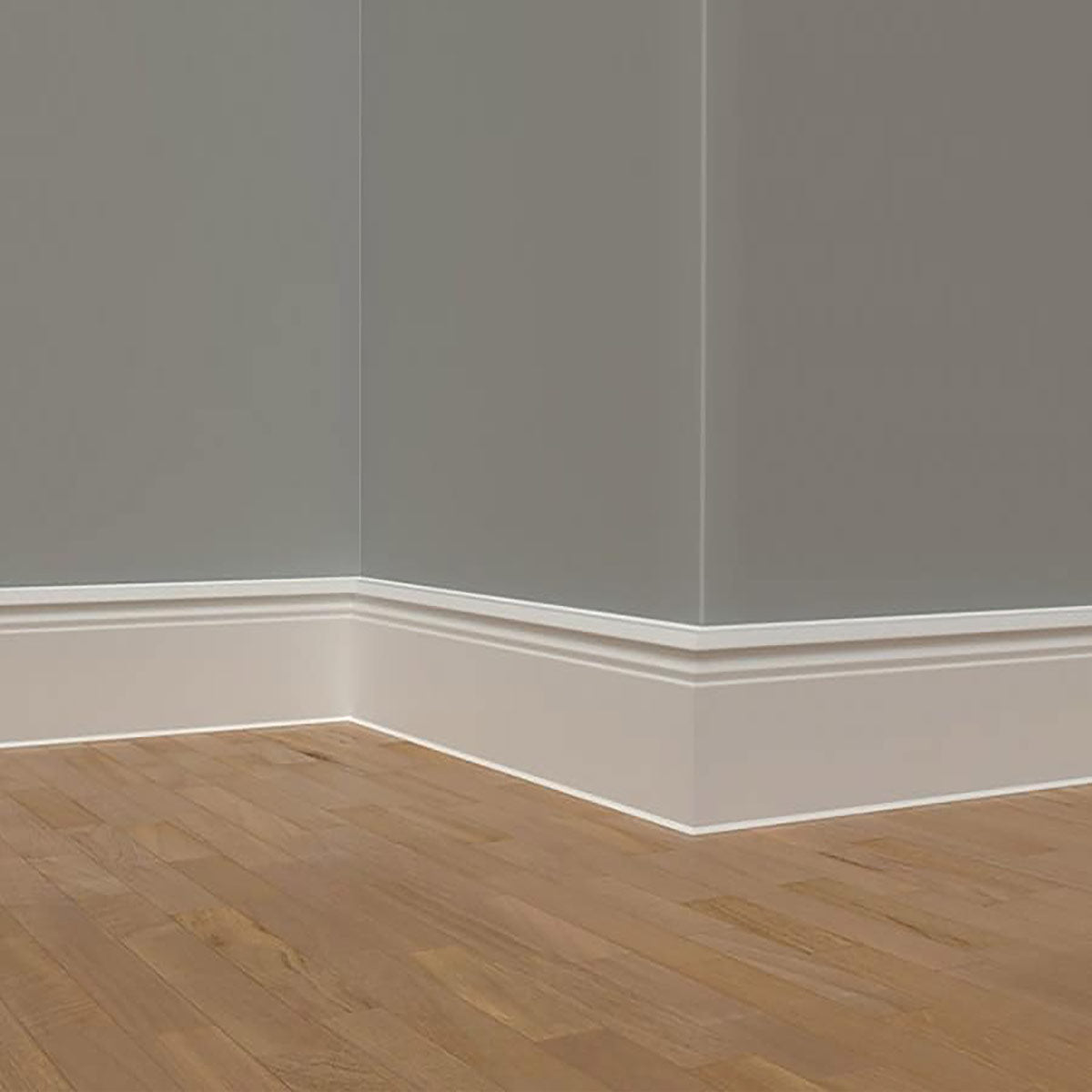 Перваз MDF, CUBU FLEX LIFE CUBU HDF Hamburg - Бял, 80 мм на Doelken от Флор Декор