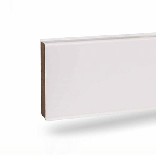 Перваз MDF, CUBU FLEX LIFE CUBU HDF - Бял, 80 мм на Doelken от Флор Декор