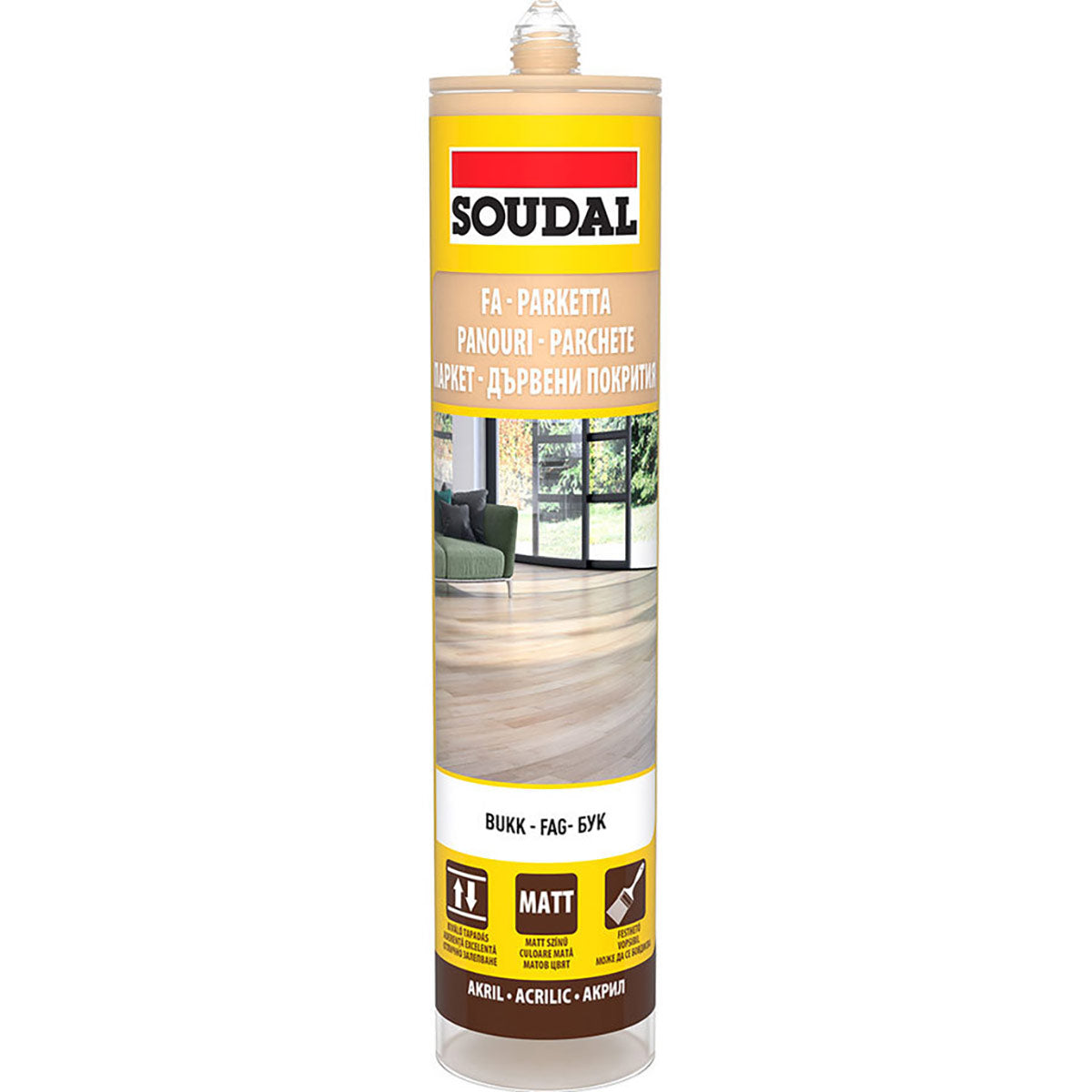 Паркетен заптивач Soudal - 280 мл. - БУК