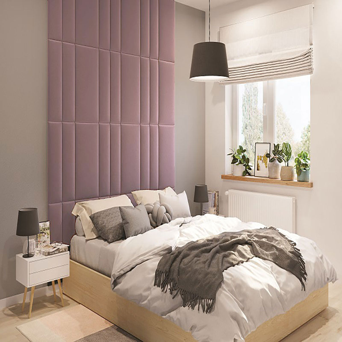 Тапициран панел Vilo REGULAR 1 30X60 POWDER PINK на VOX Полша от Флор Декор