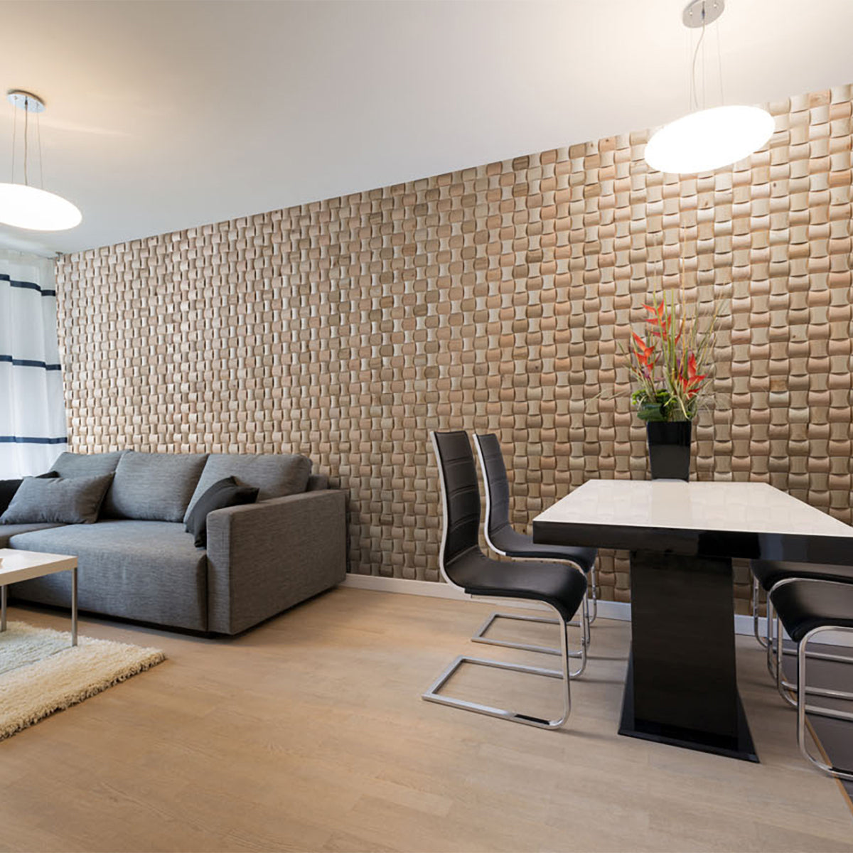 3D ѕиден панел RUBATO OAK