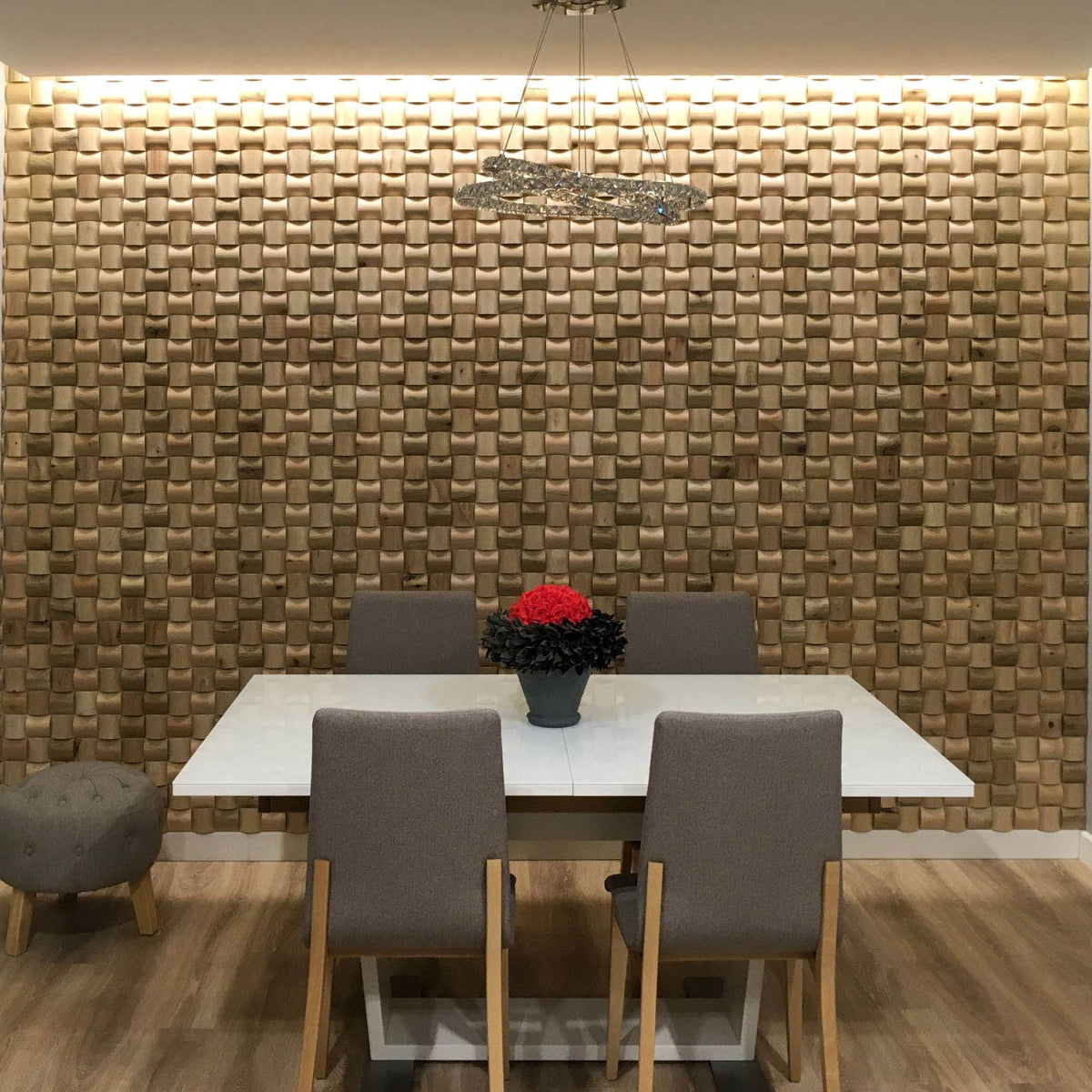 3D ѕиден панел RUBATO OAK