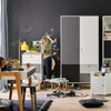 Биро CONCEPT II - бел и графит