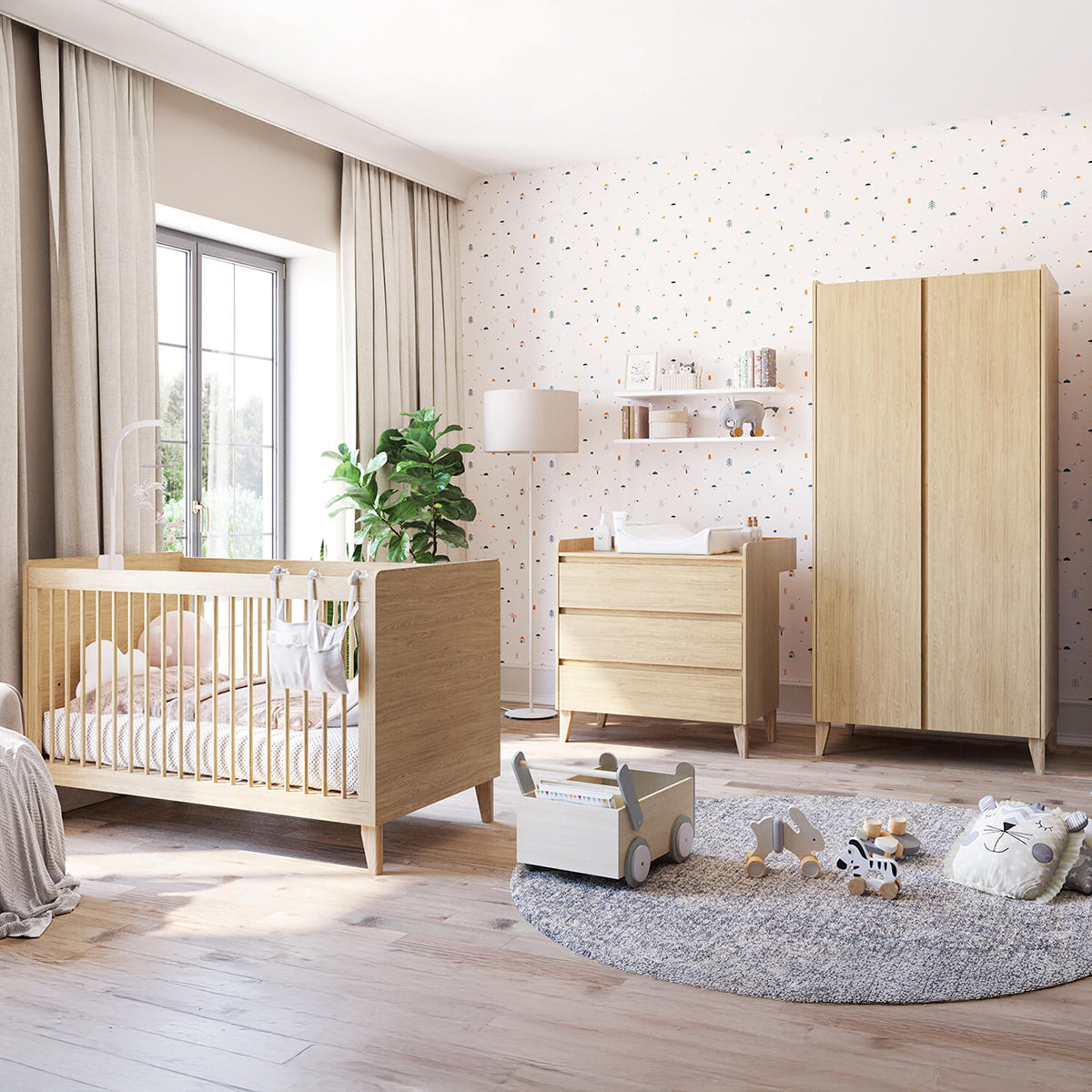 Гардероба со 3 фиоки Muve (Baby)