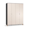Четирикрилен гардероб Simple