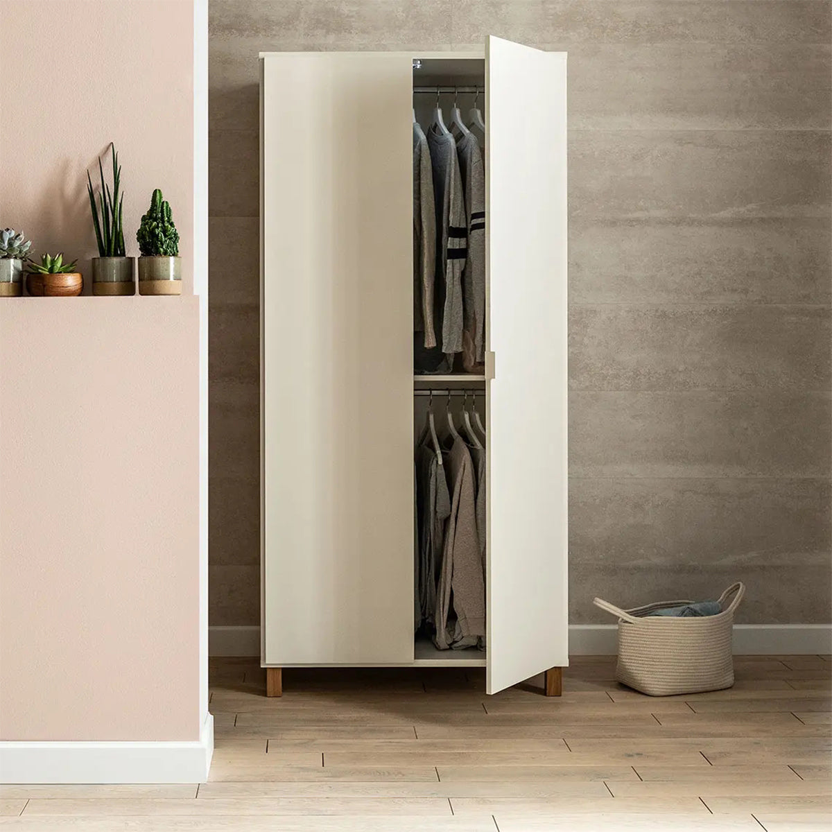 Двокрилен гардероб Simple